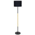 Lampadar Oliver E27 cu abajur negru D33x149cm