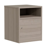 Noptieră Foly cu cabinet din stejar gri 40x40x50cm