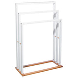 Suport prosoape Tower MDF-bambus 55x24x82 cm