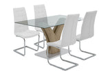 Set de dining 5 piese Gull-Darrell,150x90x76cm