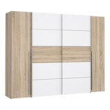 Dulap Verzo MDF , stejar-alb 270x61x210 cm