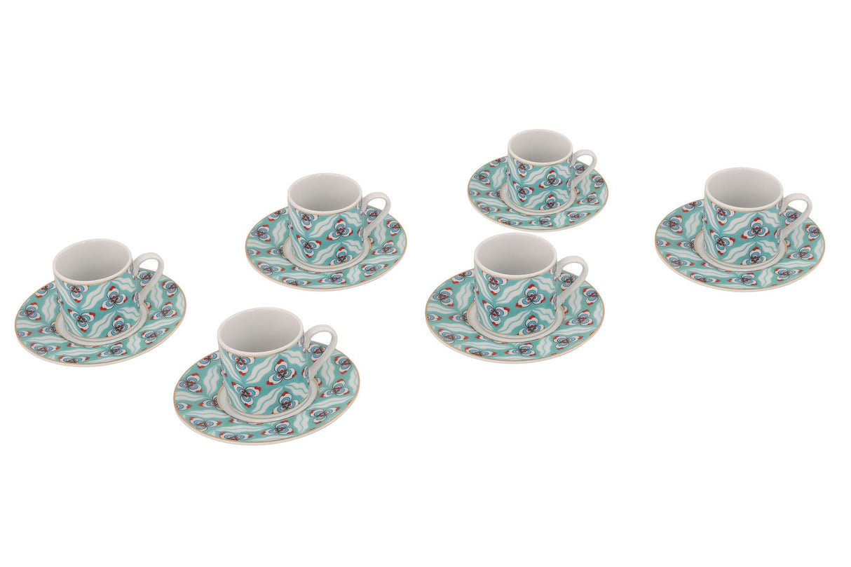 Set cești de cafea, Multicolor, 6x5x6 cm