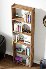 Biblioteca Smart Home, 5 rafturi, 60 x 180 x 19 cm