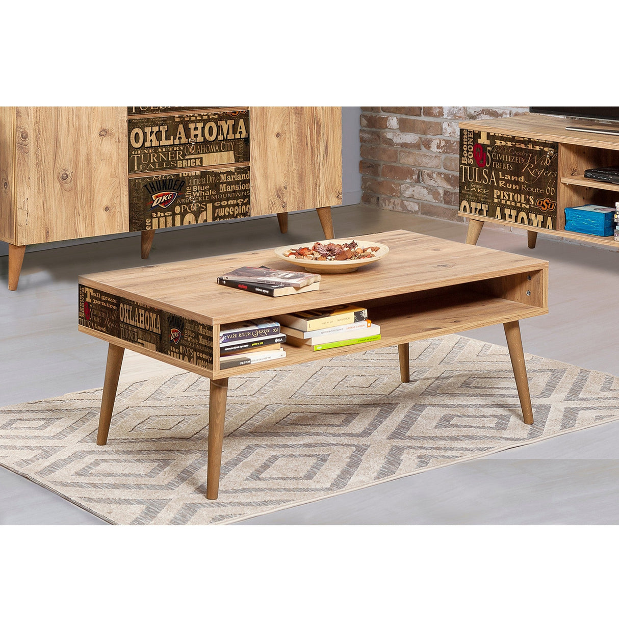 Masuta de cafea Viva - Coffee Table 4, Stejar, 45x60x110 cm