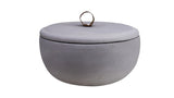 Accesoriu decorativ din beton Decorative Concrete Accessory Elegance 3, Gri, 20x11 cm