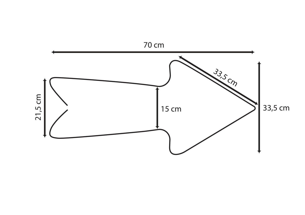 Aplica de Perete Neon Arrow - Large, Roșu