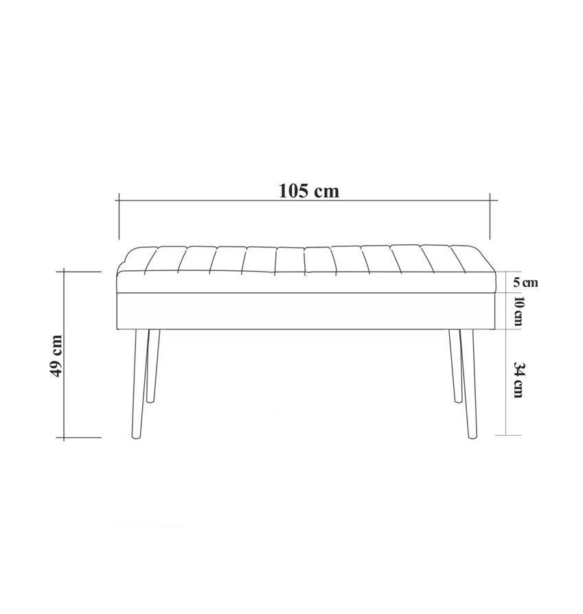 Bancă Vina  - 2 -
Atlantic,
Green Bench 4, Alb, 50x40x110 cm