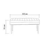 Bancă Vina Bench   2, Stejar, 48x40x110 cm