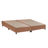 Baza de pat dublu Budget Double, Crem, 140x26x190 cm