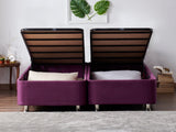 Baza de pat dublu Purple Double, Violet, 160x10x200 cm