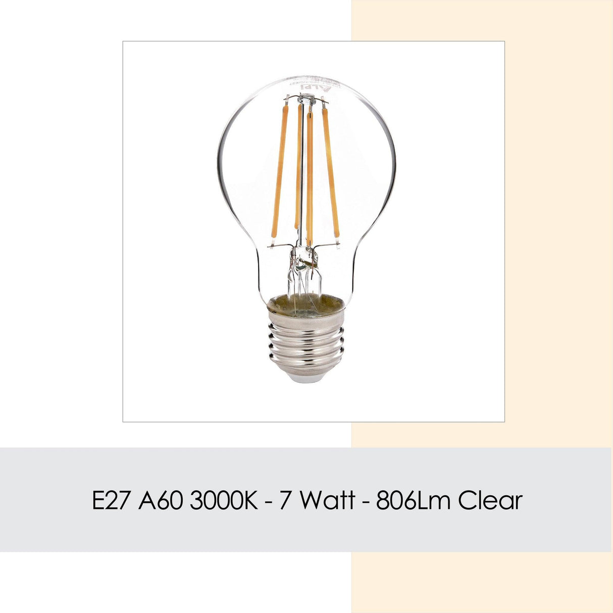 Bec cu LED E27 A60 Gun, Transparent