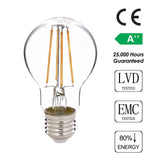 Bec cu LED E27 A60 Gun, Transparent