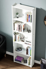 Biblioteca Smart Home, 5 rafturi, 60 x 180x 19 cm