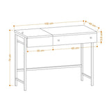 Birou Fom cu sertar si capac, Alb, 100 x 74 x 45 cm