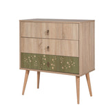 Comoda City Trio Dresser 2, Multicolor, 90x40x80 cm