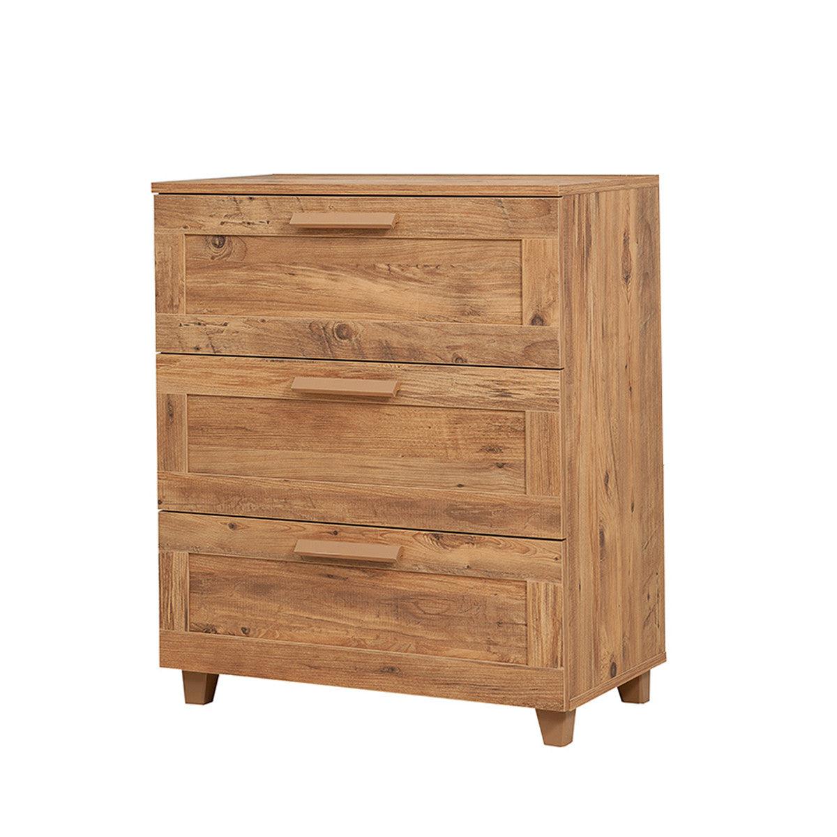 Comoda Gravis - Atlantic Pine, Stejar, 80x95x43 cm