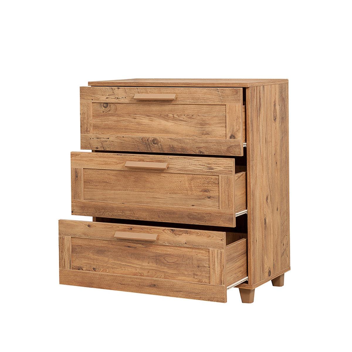 Comoda Gravis - Atlantic Pine, Stejar, 80x95x43 cm