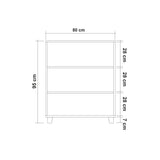 Comoda Gravis - Atlantic Pine, Stejar, 80x95x43 cm