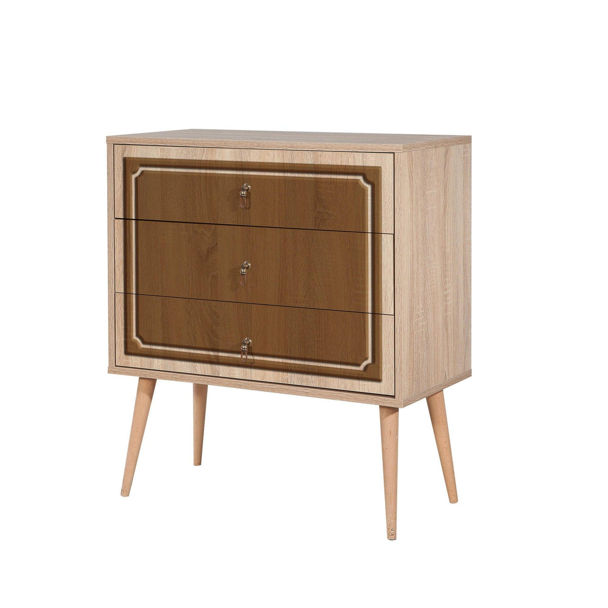 Comoda Trio Dresser 11, Sonoma, 90x40x80 cm