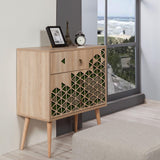 Comoda Trio Dresser 2, Sonoma, 90x40x80 cm