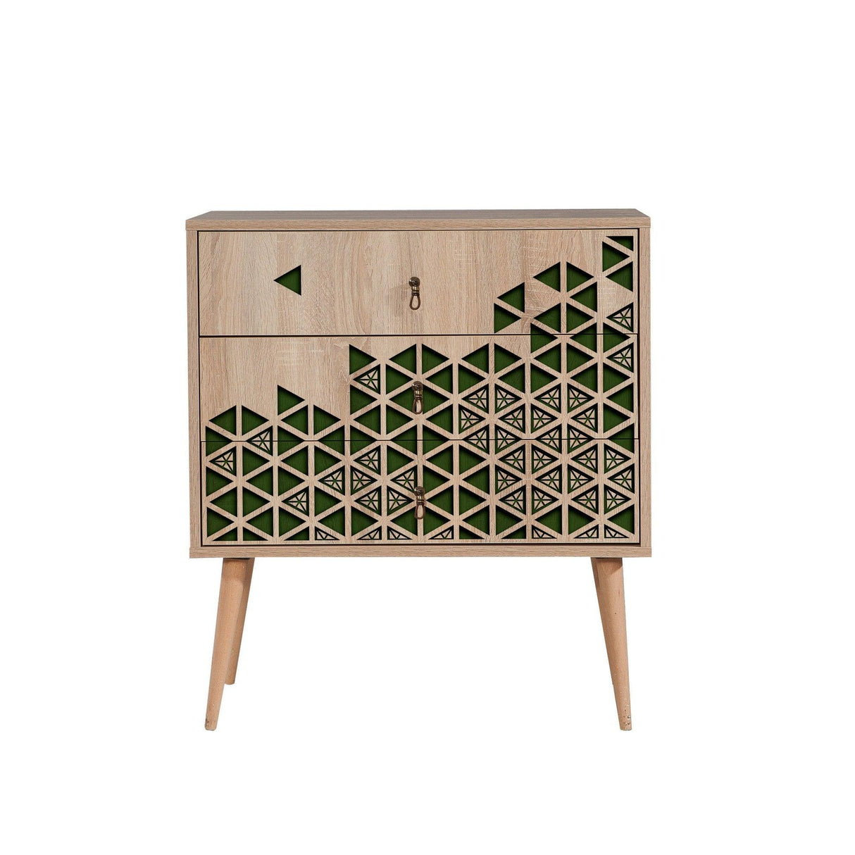 Comoda Trio Dresser 2, Sonoma, 90x40x80 cm