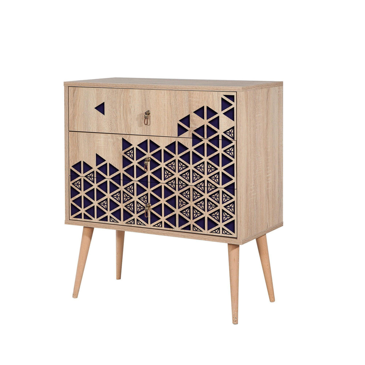 Comoda Trio Dresser 4, Sonoma, 90x40x80 cm