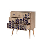 Comoda Trio Dresser 4, Sonoma, 90x40x80 cm