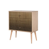 Comoda Trio Dresser 5, Sonoma, 90x40x80 cm