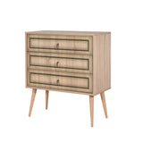 Comoda Trio Dresser 8, Stejar Sonoma, 90x40x80 cm