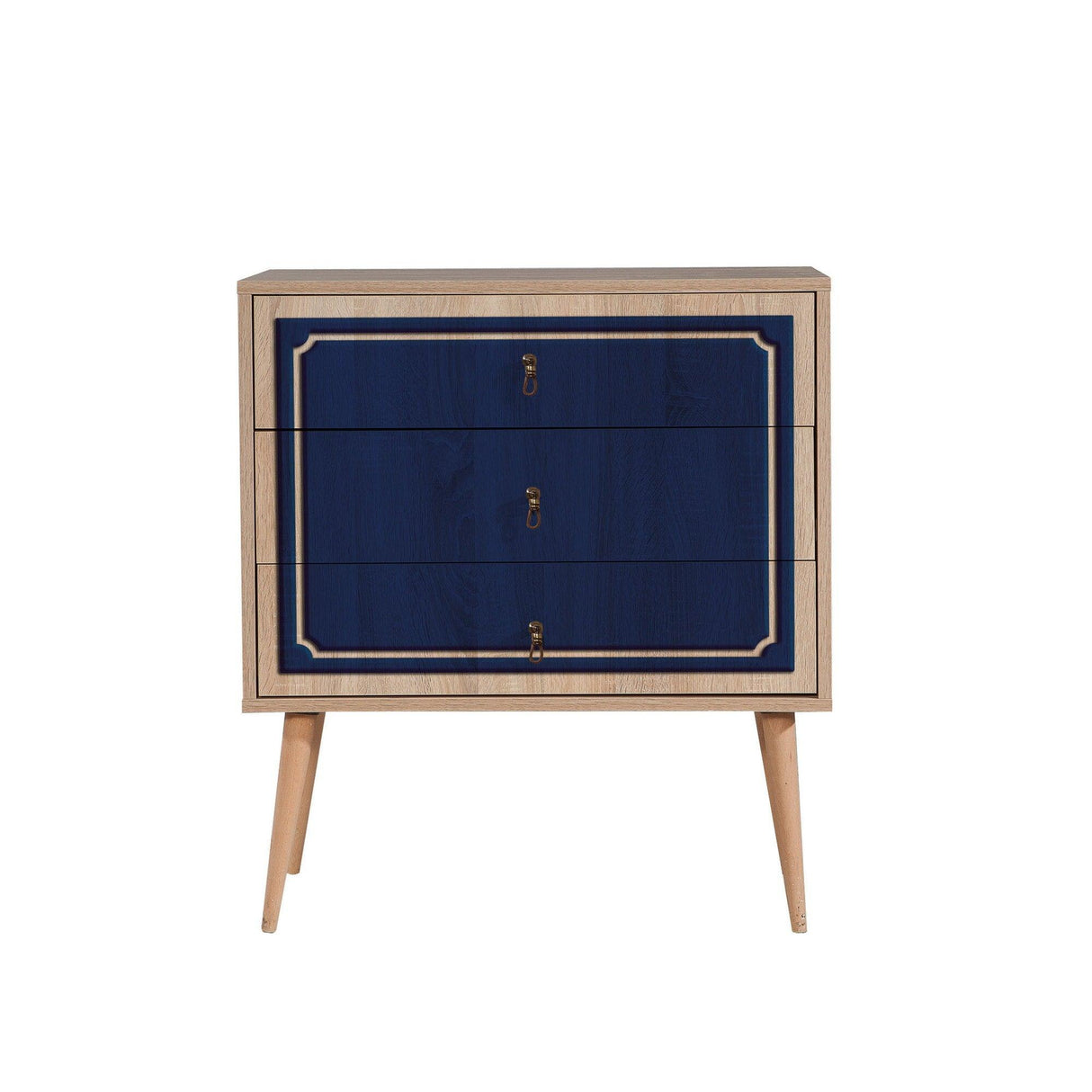 Comoda Trio Dresser 9, Sonoma, 90x40x80 cm