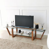 Comoda TV Amalfi - Walnut, Nuc, 35x35x158 cm