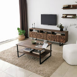 Comoda TV Aristo - Walnut, Nuc, 12x15x50 cm