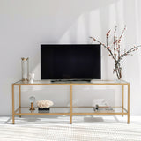 Comoda TV Basic Gold TV501, Aur, 40x45x130 cm