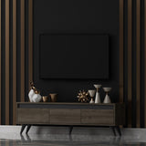 Comoda TV Century - Walnut, Nuc, 45x30x150 cm