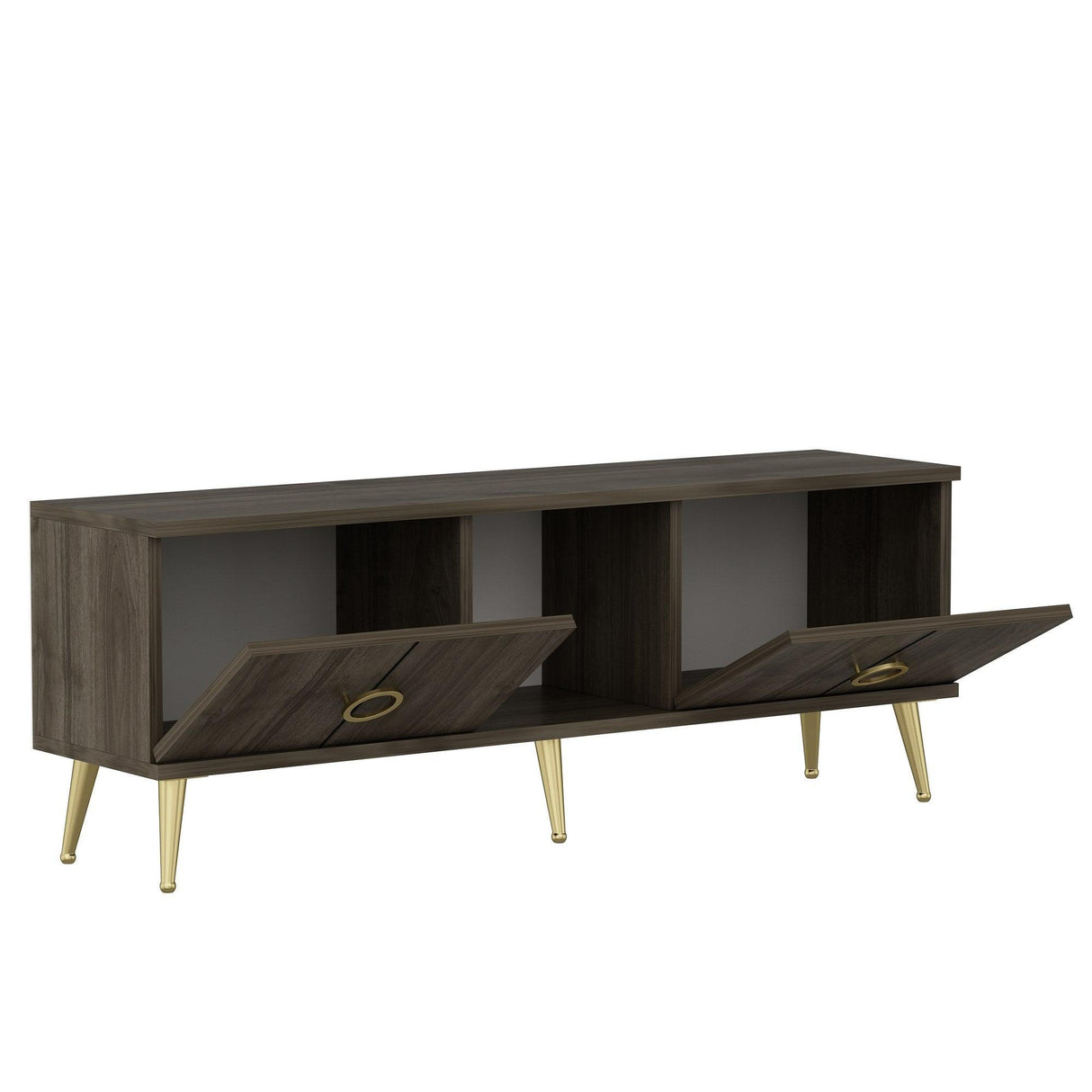 Comoda TV Cey - Walnut, Nuc, 45x30x120 cm