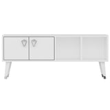 Comoda TV Crava - White, Alb, 50x30x120 cm