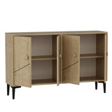 Comoda TV Cria - Sapphire Oak, Stejar, 75x30x120 cm