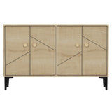 Comoda TV Cria - Sapphire Oak, Stejar, 75x30x120 cm