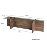 Comoda TV Escape - Walnut, Nuc, 35x40x158 cm