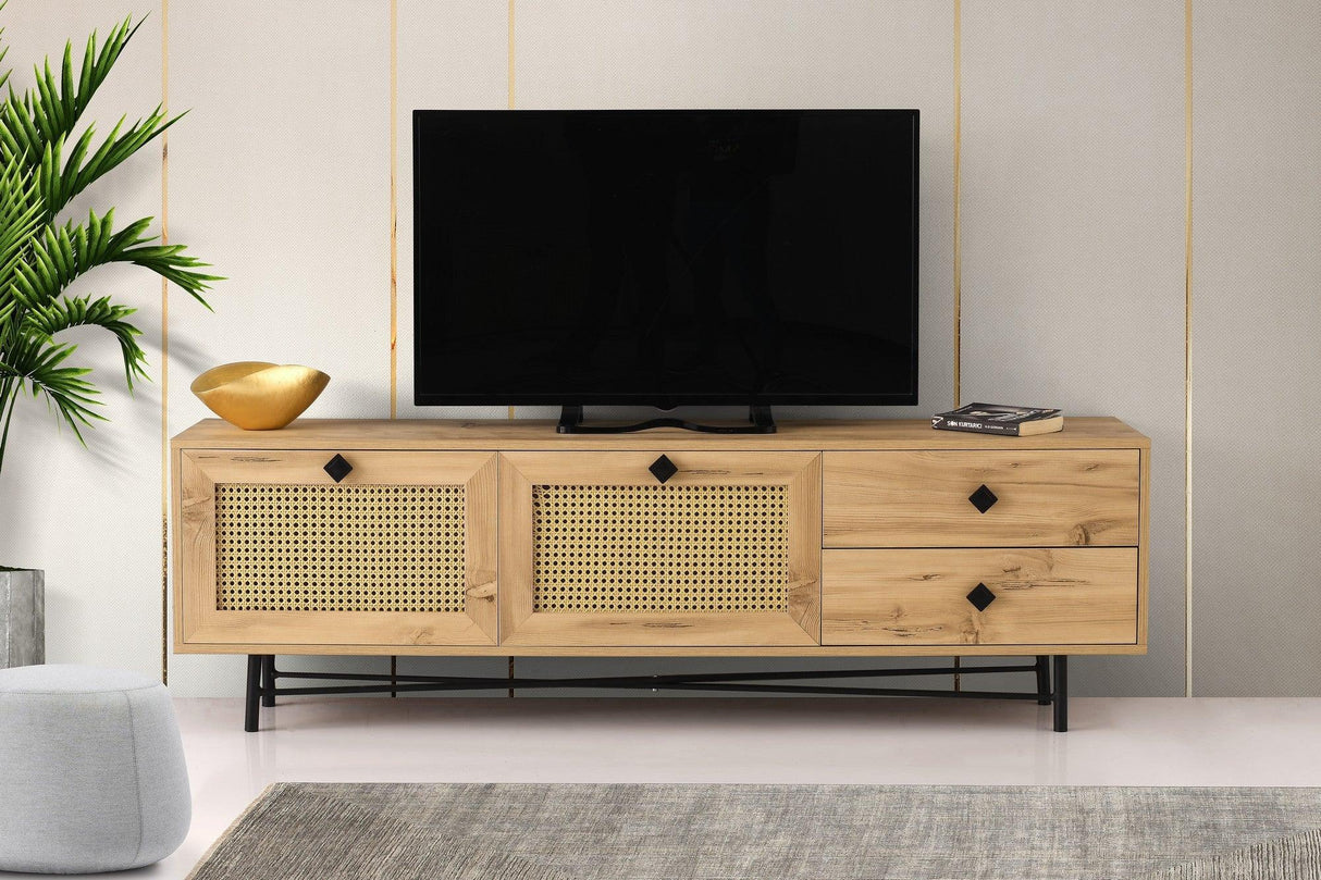 COMODA TV Hapsiyas 180, Stejar, 180x60x40 cm