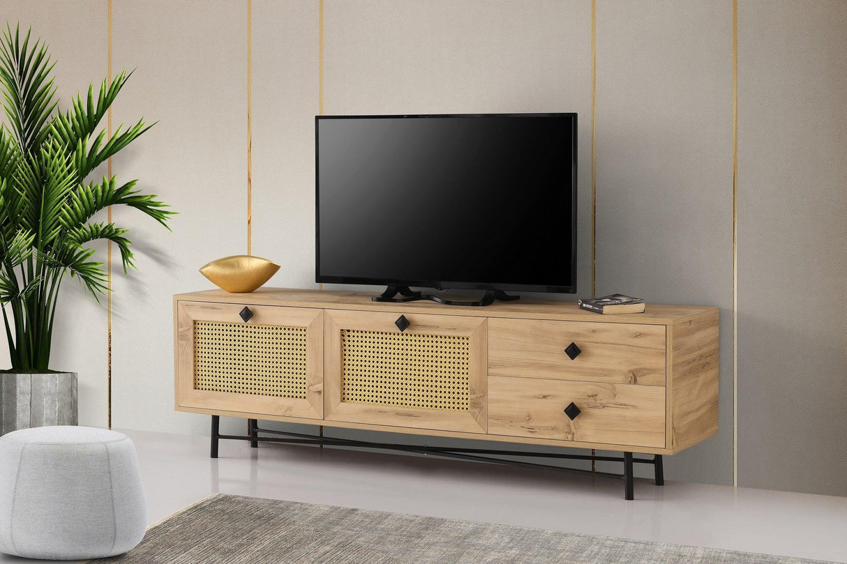 COMODA TV Hapsiyas 180, Stejar, 180x60x40 cm