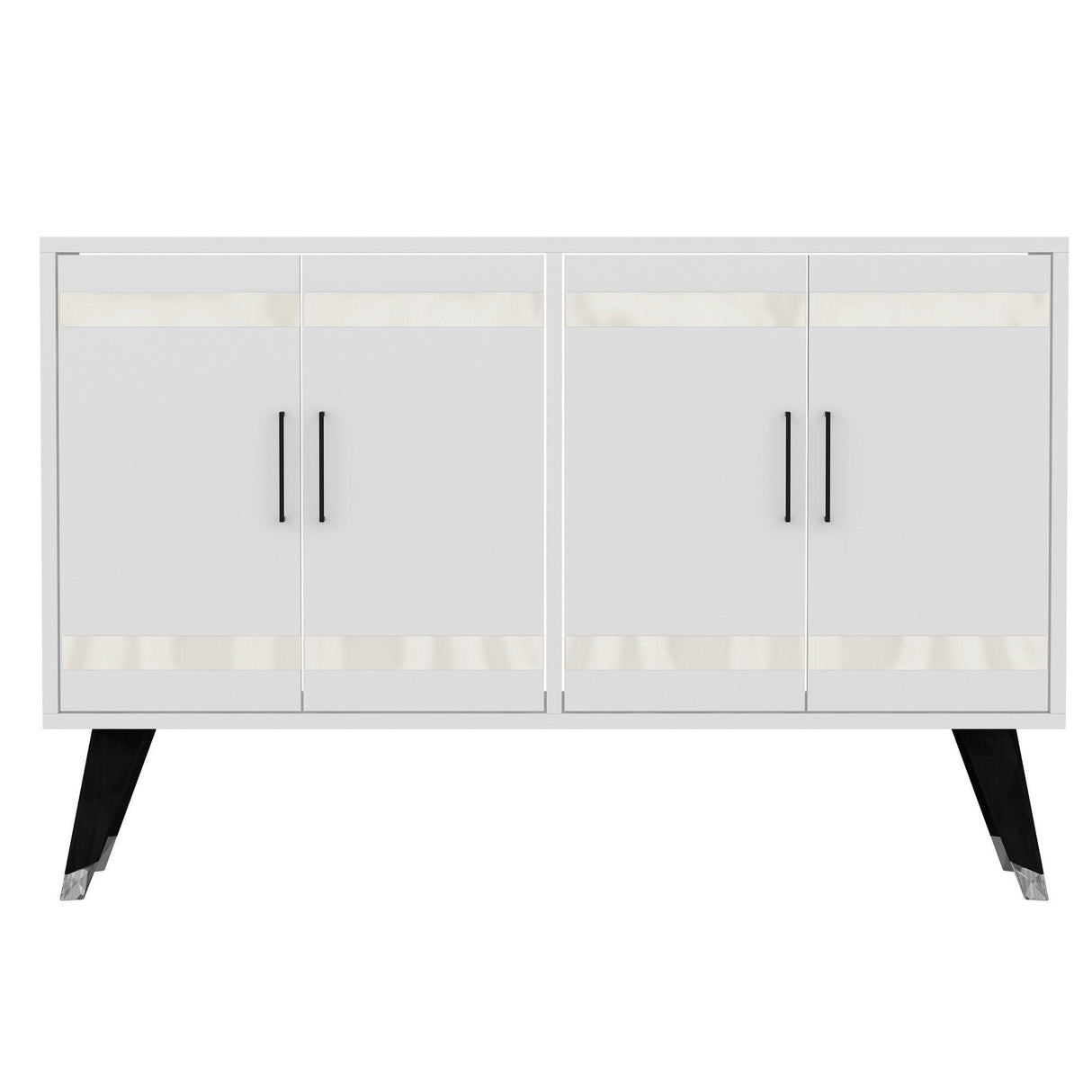 Comoda TV İlda - White, Alb, 80x30x120 cm