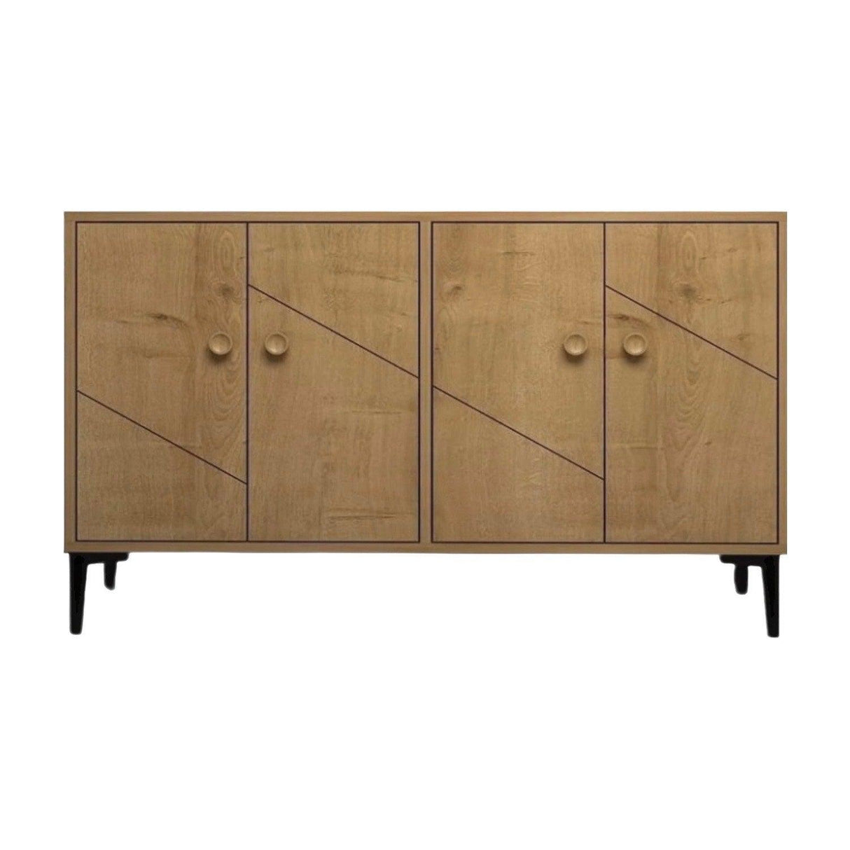 Comoda TV Myria - Sapphire Oak, Stejar, 75x30x120 cm