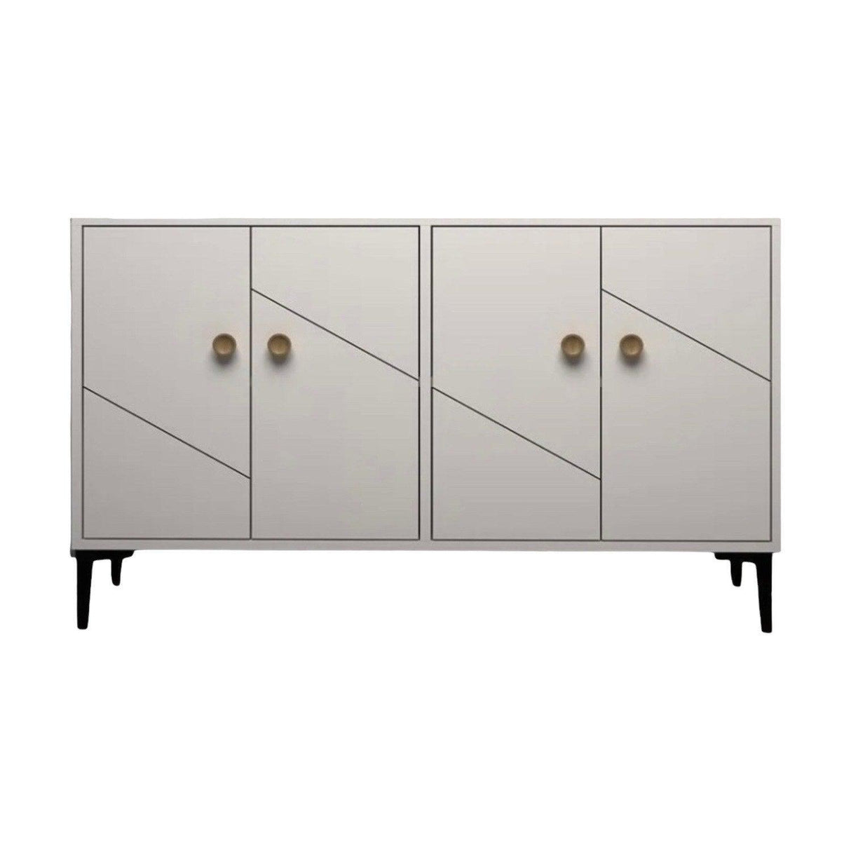 Comoda TV Myria - White, Alb, 75x30x120 cm