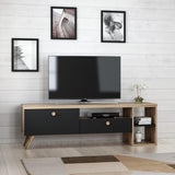 COMODA TV Parion - Black, Negru, 35x47x150 cm