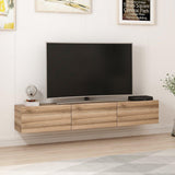 Comoda TV Rigel - Walnut, Nuc, 180x30x32 cm