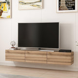 Comoda TV Rigel - Walnut, Nuc, 180x30x32 cm