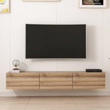 Comoda TV Rigel - Walnut, Nuc, 180x30x32 cm