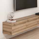 Comoda TV Rigel - Walnut, Nuc, 180x30x32 cm