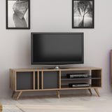 Comoda TV Rilla, Gri, 150x48x35 cm